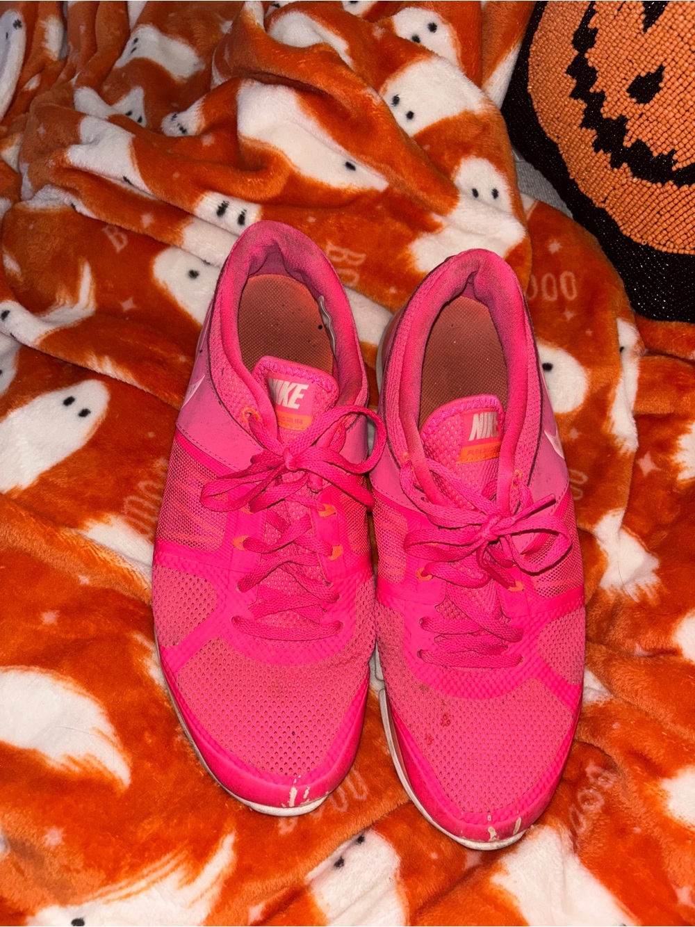 Nike Women's Hot Pink Mesh Training Sneakers